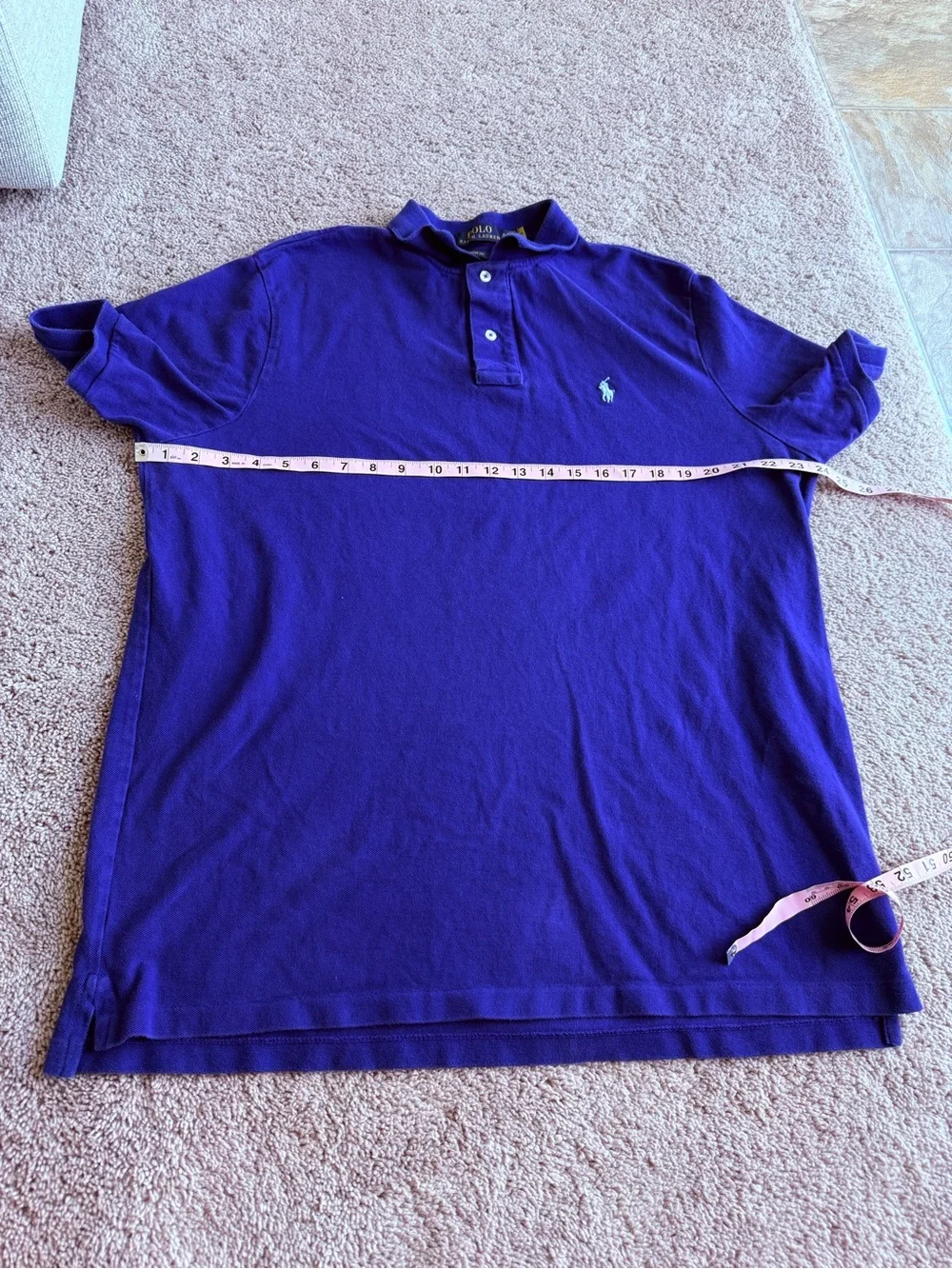 Ralph Lauren vibrant blue Polo Shirt with Embroidered Pony